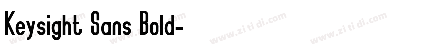 Keysight Sans Bold字体转换